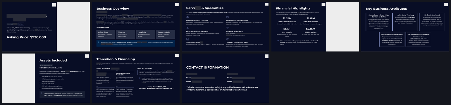 Memorandum — lab services